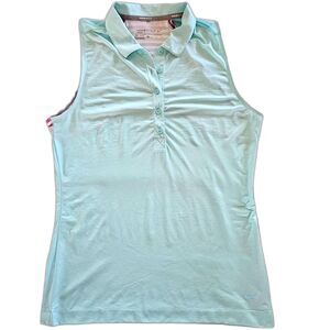 Nike NikeGolf Sport Dri-Fit Sleeveless Women's Top Mint Green  Multi Colors sz S